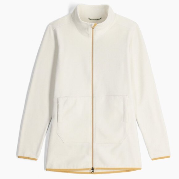 Royal Robbins Women's Arete Fleece Jacket Ivory Size L NWT Midlayer Long - Picture 1 of 12